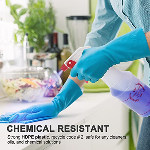 Uineko Empty Spray Bottles, Heavy Duty Sprayer, Mist & Stream, 4 Pack 24 Oz - size: 24 Oz, 4 Pack
