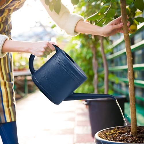 Watering Can - for Indoor and Outdoor Plant Garden - 1/4 Gallon - Navy Blue - color: Blue