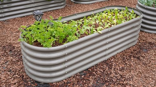 Anleolife 12-Bed Heart, Oval, Round & Heart Raised Bed Set, Quartz Grey - color: Gardener G, size: Set of 12