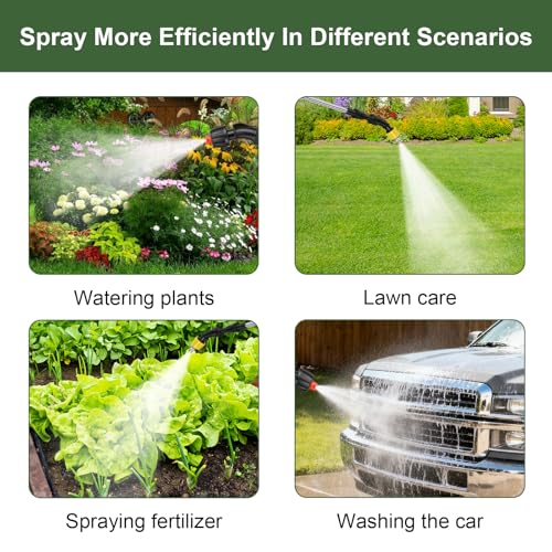 DZ Duozhan Battery Powered Sprayer Wand, Electric Garden Sprayer 9.8ft - size: 9.8feet