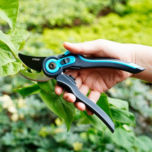 8 Inch Labor Saving Bypass Pruners 2 Adjustable Jaw Openings Garden Shears - style: Garden Shears 1