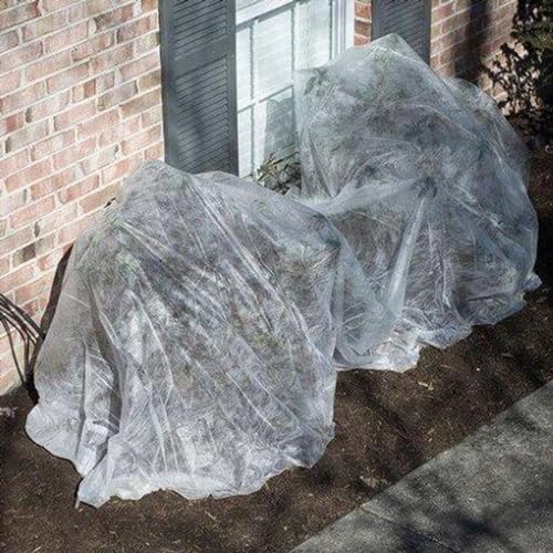 Harvest Guard Freeze Protection Plant Cover, Floating Frost Blanket for Outdoor Plants and Lawn Seed Germination, Reusable Garden Fabric Plant Cover Warmer for Harsh Weather (5' x 50') - size: 5'x50'