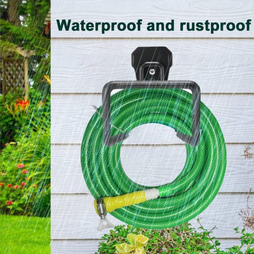 2 Pack Metal Garden Hose Holder, Heavy Duty Wall Mount Hose Hanger - size: 100FT*2