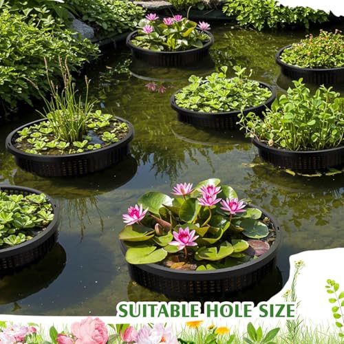 Weysat 16 Pcs Pond Plant Baskets 6 x 4.5 Inch, Aquatic Net Pot N Mesh - color: N Mesh, size: 6 x 4.5 Inch