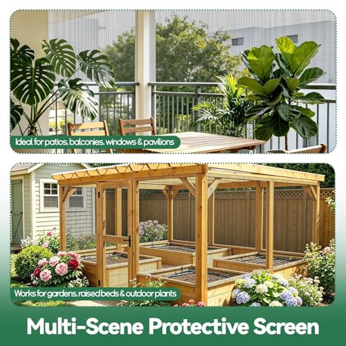 10x20ft Garden Netting, 60 Mesh Plant Protection Screen