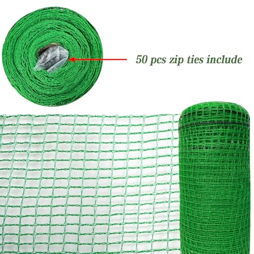 4x30 FT Garden Fence,0.4" Mesh Plastic Fencing Deer Netting Roll - size: 4ft x 30ft