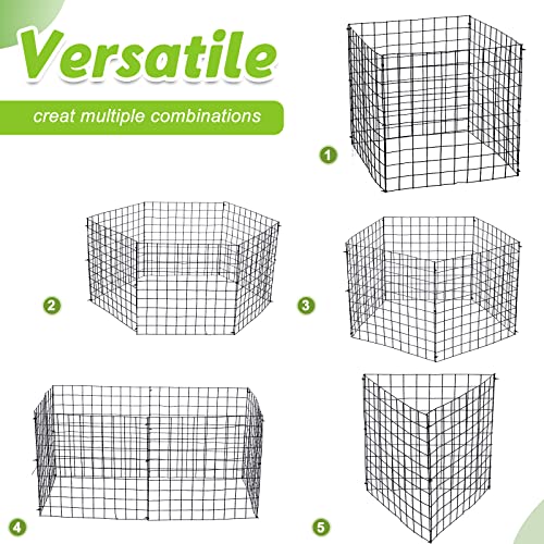 Zubebe 10 Pack Small Wire Plant Protectors Mesh, Thickness 2mm, Black - color: Black, size: Thickness 1mm