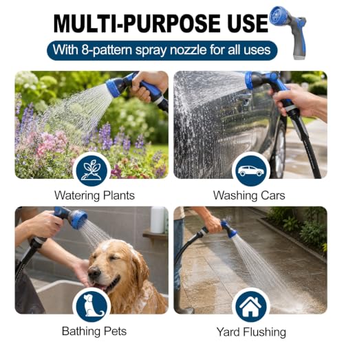 SPECILITE Garden Water Hose 25 ft x 5/8", Ultra-Lightweight & Easy to Store - size: 25 FT