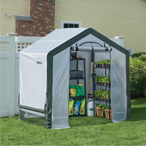 Miracle-Gro Walk-in Indoor/Outdoor Greenhouse, Clear, 6 x 4 x 6 ft - size: 6' x 4' x 6' - 2025 Model