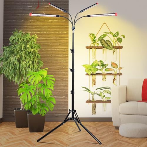 36W Grow Light with Stand for Bonsai Tree Tall Plants - size: Stand 4Head 36W