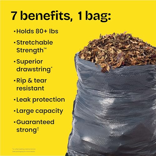 Glad Large 30 Gallon Trash Bags, Clorox Mountain Air Heavy Duty Garbage Bags, Forceflex with Drawstring, 25 Count (Packaging May Vary) - size: 25 Count (Pack of 1)