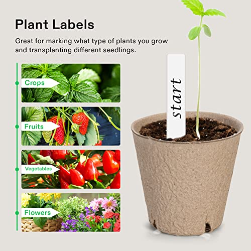 VIVOSUN 3.15“ Peat Pots, 120 Packs Seed Starting Pots with Drainage Holes - size: 120