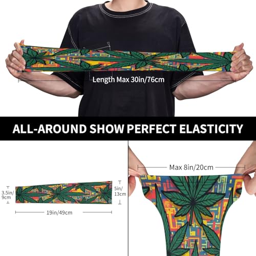 Marijuana Arm Sleeves Cannabis Weed Gardening Sleeves for Women Men - color: Marijuana 069