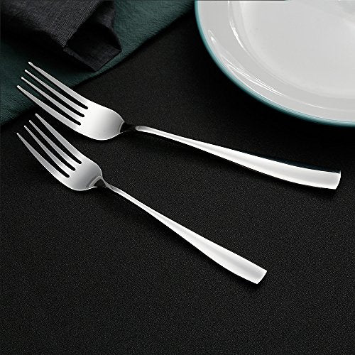 Eslite Stainless Steel Dinner/Salad Forks Set,12-Piece,8 Inches (Pack of 3) - size: 8 inches (Pack of 3)