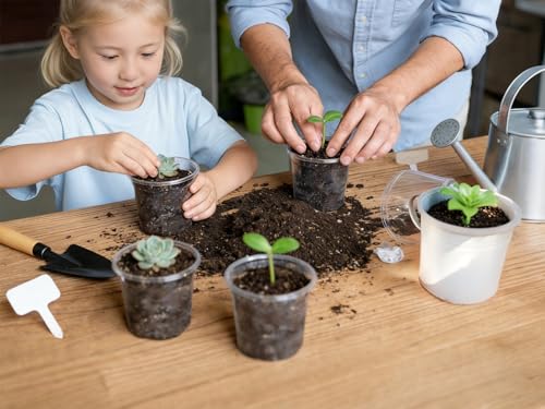 15-Pack Clear Nursery Pots with Drainage Holes (3/4/5 Inch) - color: Pots, size: 3/4/5"-15 sets