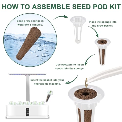 Flower Seed Pod Kit Mix of 6 Different Included Pansy, Cosmos, Zinnia, Marigold, Snapdragon, Cascading Petunia Flower Seed Starter Pod Kit for Hydroponics Growing System with Plant Food, 8-Pod - color: Flower