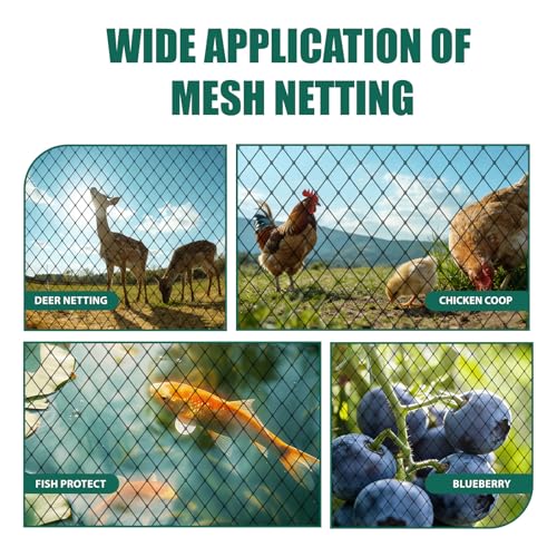 25x50ft Heavy Duty Bird Netting, 1" Mesh for Garden Fruit Trees - size: 1‘’-25×50FT