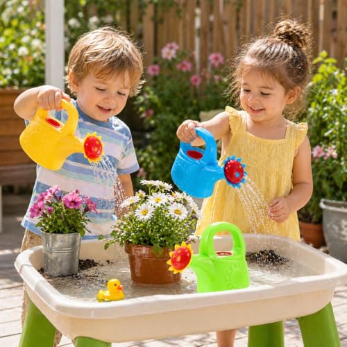 STOBOK 3 Pack Kids Watering Can, Chicken Watering Cans (Random Color)