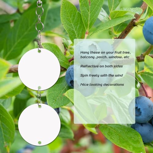 Keep Birds Away Mirror Disc, Hanging Reflectors, 16 Round Discs - size: Round