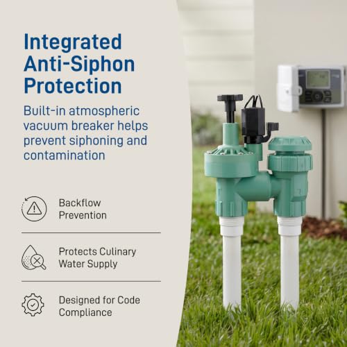 1-Pack Orbit 57623 3/4" FPT 100 Series Anti-Siphon Automatic Sprinkler Valve with Flow Control - size: 1 Pack 3/4 Inch FPT 100 Series, style: 100-series