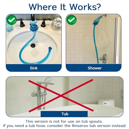 Rinseroo Shower Cleaning Thing Slip-On Handheld Hose Attachment