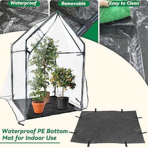 Gardzen Mini Greenhouse with Waterproof Bottom 36.2"(L) x36.2(W) x59.5(H) - size: 36”(L) x36”(W) x59”(H)