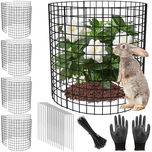 5 Pack Plant Protectors from Animals, 17x14" Plant Cages for Outdoor Plants - size: 5 PACK-17x14inch