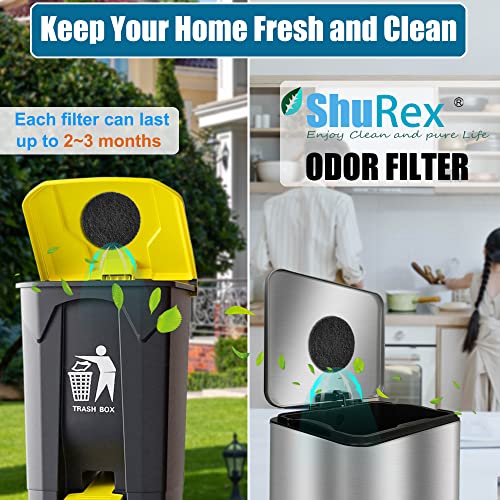 12 Pack Universal Stick-on Trash Can Odor Absorbing Filters Refills - style: Round