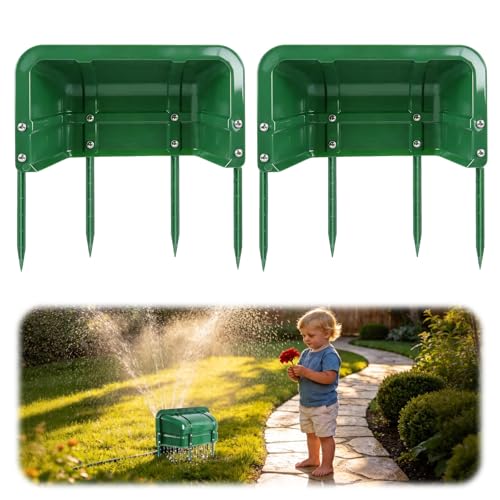 Sprinkler Guards Shields,Control Splash-Proof Cover,Sprinkler Splash Guard, Suitable for Outdoor lawns, Gardens, backyards and Green Belts Farm Irrigation.Set of 2