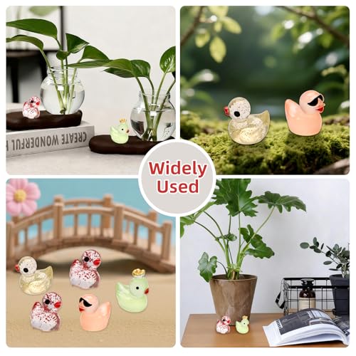 25pcs Mini Ducks Fairy Garden Accessories with Mini Suitcase - size: Mini Ducks