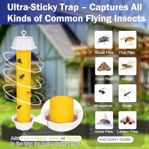 Sticky Fly Traps Indoors & Outdoor 6pk