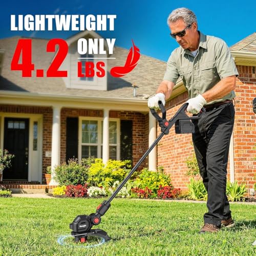 3-in-1 Cordless Weed Wacker Compatible with Milwaukee M18 18V Battery