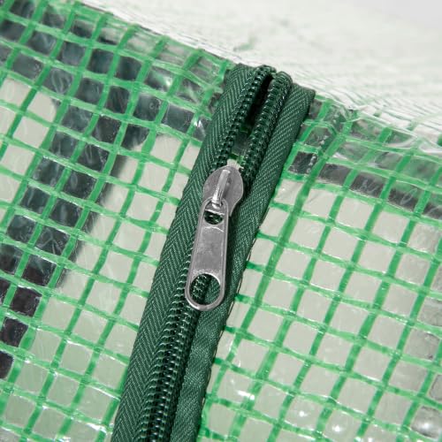 Outsunny 4' x 2' x 2' Portable Mini Greenhouse, Small Green House, Green - color: Green, size: 4' x 2' x 2'