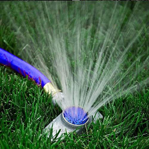 Hourleey 360 Degree Metal Spot Sprinkler, Lawn Sprinklers for Yard, Circle Pattern Sprinkler with Gentle Water Flow for Small Area Yard Lawn Garden Watering, Coverage Up to 30FT (4) - size: 4 Pack