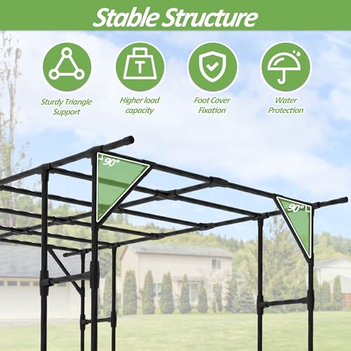 Grape Vine Trellis,Heavy Duty Metal Plant Support Trellis-96L*62 * 79H in - size: 95.7(L)*61.6(W)*78.5(H) in