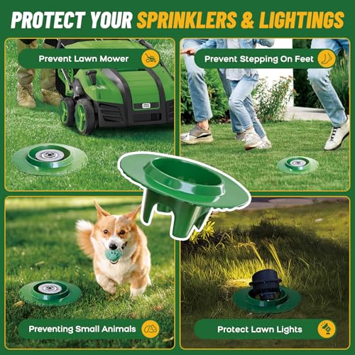 5Pack Sprinkler Head Protector, Cuttable Design, ABS Plash Guard - size: 5Pack