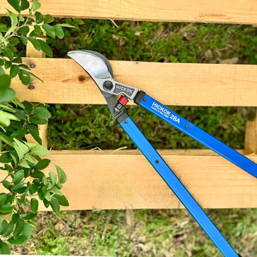 Hickok Heavy Duty Loppers for Tree Trimming – 28" Branch Cutter & Pruning Shears with Long Handle | Lightweight Aluminum Tree Trimmer | Professional-Grade Pruner Made in USA