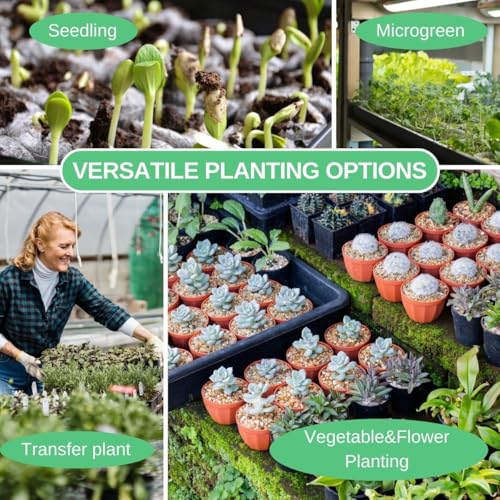 Soil Blocking Trays 15x12inch Mesh Tray 10 Pack Seed Starter Tray Mesh Bottom Trays for Soil Blocks, Seedling, Microgreen, Wheatgrass - size: 10P Mesh Trays