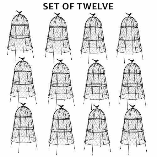 Garden Cloches for Plants, Large Plant Protectors from Animals, Pack 12 - size: Pack of 12