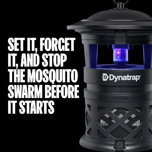 Dynatrap DT1130SR 1/2 Acre Mosquito & Flying Insect Outdoor Trap and Killer – Kills Mosquitoes, Flies, Wasps, Gnats, & Other Flying Insects - Bug Zapper Alternative – Black - style: ½ Acre Black Trap