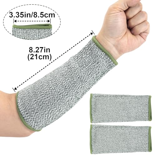 ANCIRS Cut Resistant Sleeves for Arm Protection, Gardening Sleeves, Dog Bite Safety Arm Sleeves - color: Army-green