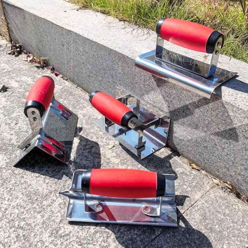 4 Pack Concrete Tool Set, Drywall Conner Trowel, Groover, Edger - size: 4 pcs Concrete Tools