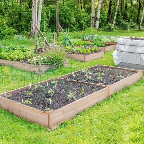 Yaheetech Wooden Raised Garden Bed Outdoor Planter Box, Wood - color: Natural Wood, size: 8ft x 4ft