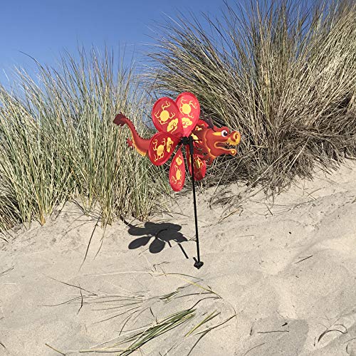 In the Breeze 2689 12 Inch Dragon Wind Colorful Spinner for Your Yard and Garden - style: Dragon