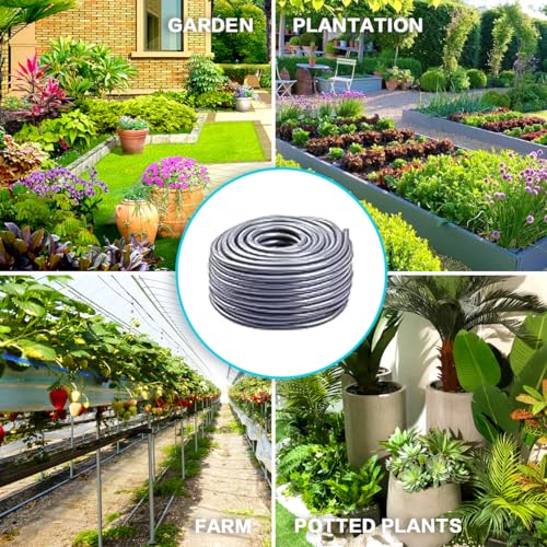 Garden Hose 33ft X 6mm, Drip Irrigation Kit Accessories, Flexible Distribution Tubing for Garden, Outdoor, Yard - size: 6mm x 33ft