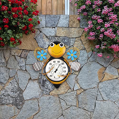 MUMTOP Outdoor Thermometer, Bees Thermometer for Patio, Yard, Garden