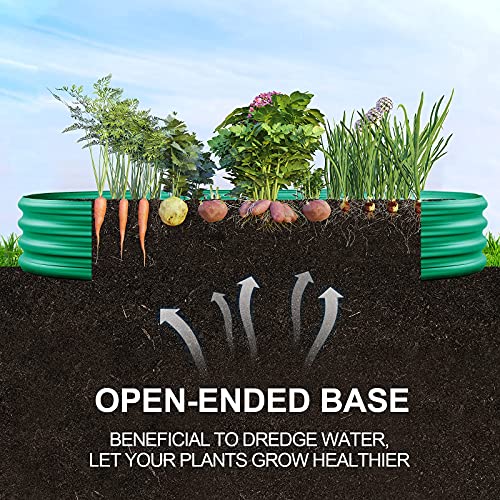 Land Guard Green Raised Bed, 6×3 ft Elevated Planter Box, Raised Beds for Gardening Vegetables(Green)… - color: 3-green, size: 6×3×1ft(1pcs)