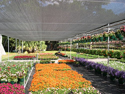 Agfabric 50% Sunblock 6.5’ X 20’ Shade Cloth with Grommets for Garden Patio, Black - size: 6.5 x 20 ft - 50%