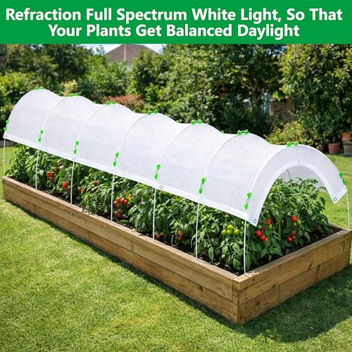 120'' x 39'' White Garden Shading Kit, 60% Sunblock Plant Shade Cloth - color: 120 x 39.4 Inch
