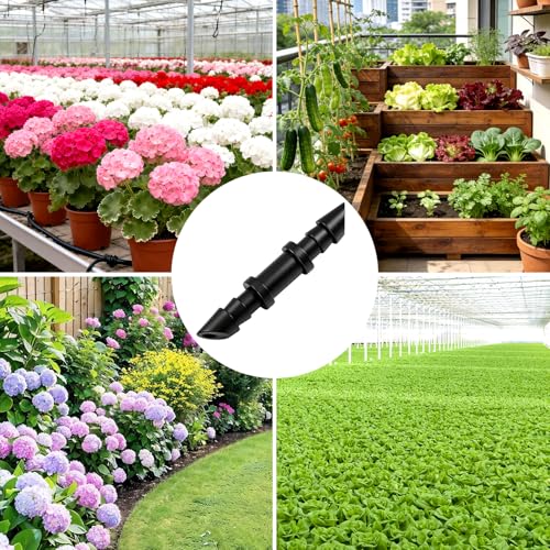 120 Pieces 1/4" Drip Irrigation Coupling Fittings:Drip Line Double Barbed Coupler Connectors for 1/4 Inch Irrigation Tubing 1/4'' Straight Coupler with Sharp End for Drip Irrigation System - size: 1/4" Coupling-120P